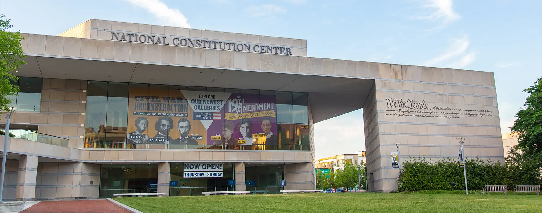 A photo of the National Constitution Center.
